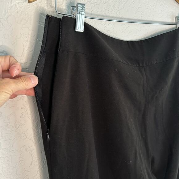 Vintage Fleur David Rodriguez Wide Leg High Waist Black Pullon Pants Stretch - Picture 5 of 5